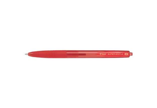 Immagine di Penna a sfera a scatto Pilot Super Grip G punta M rosso 1616
