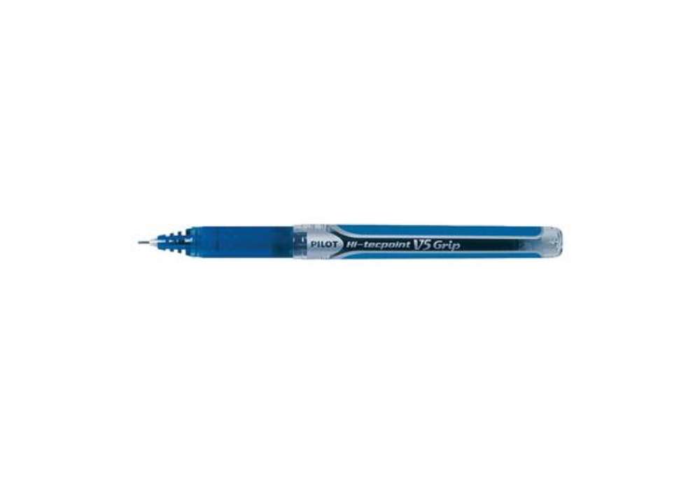 Immagine di Penne a sfera con cappuccio Pilot Hi-Tecpoint V5 Grip 0,5 mm blu 6731