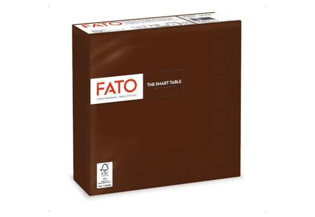 Immagine di Tovaglioli Fato The Smart Table 38x38 cm cioccolato Conf. 100 pezzi - 82141400