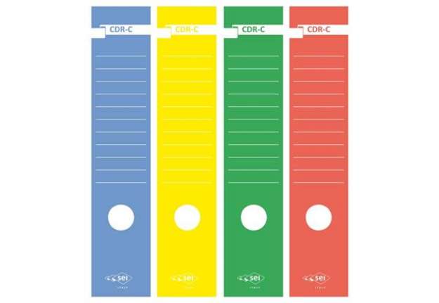 Immagine di Copridorso autoadesivi Sei Rota CDR-C 7x34,5 cm blu Conf. 10 pezzi - 58012707