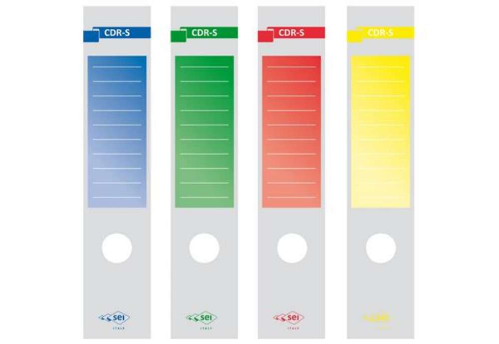 Immagine di Copridorso autoadesivi Sei Rota CDR-S 7x34,5 cm blu Conf. 10 pezzi - 58012607