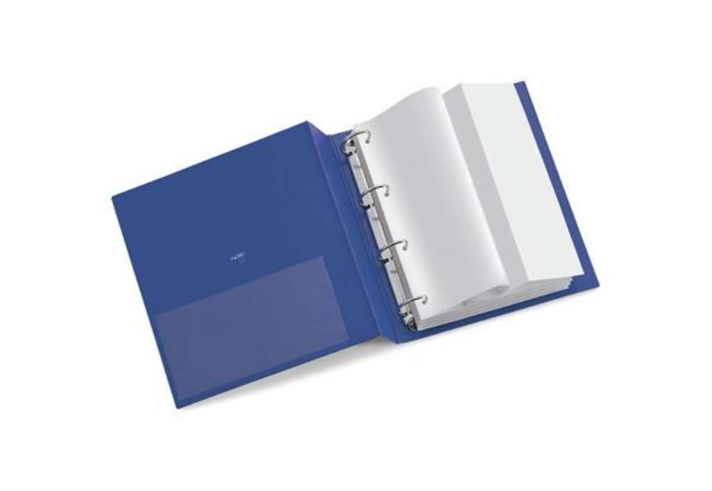 Immagine di Raccoglitore Sei Rota Stelvio A4 - 4 anelli D 40 mm - dorso 5,5 cm blu 36404507