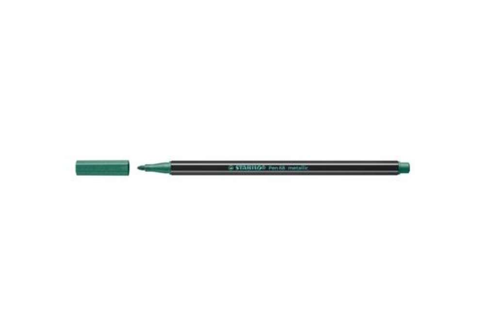 Immagine di Pennarelli Stabilo Pen 68 metallic 1 mm  verde metallizzato - 68/836