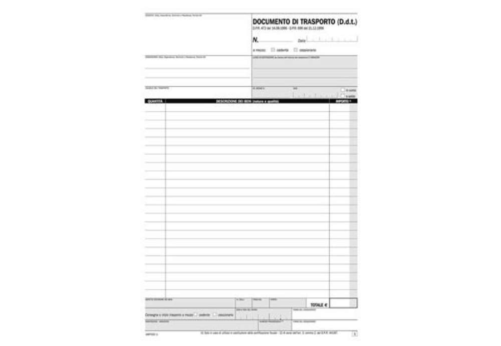 Immagine di Blocco DDT autoricalcanti data ufficio A4 50x2 copie autoricalcanti DU1687CD200