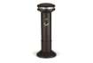 Immagine di Posacenere a colonna Rubbermaid Infinity™ Ultra nero H 105 cm - Ø 40 cm FG9W3400BLA
