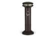 Immagine di Posacenere a colonna Rubbermaid Infinity™ Ultra nero H 105 cm - Ø 40 cm FG9W3400BLA