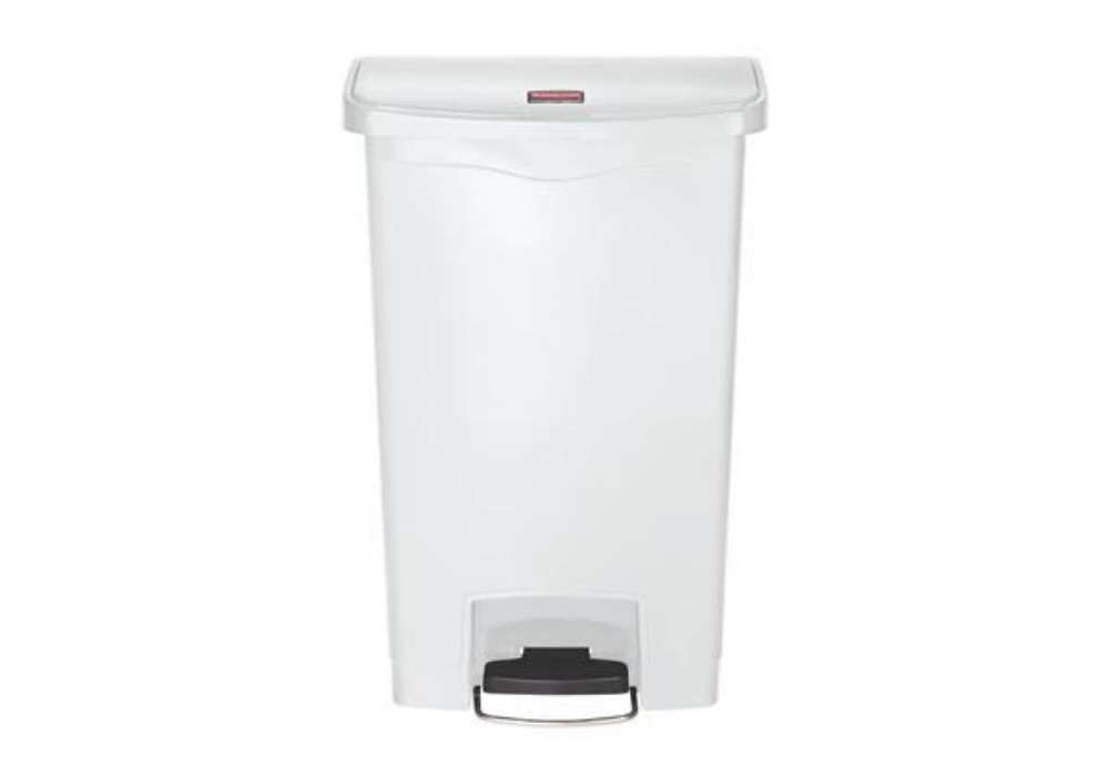 Immagine di Contenitore in resina Rubbermaid Slim Jim® Step-On bianco 50 L 1883557