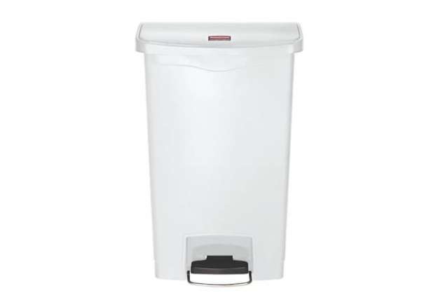 Immagine di Contenitore in resina Rubbermaid Slim Jim® Step-On bianco 50 L 1883557