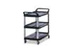 Immagine di Carrello aperto X-tra™ Utility Cart Rubbermaid 3 ripiani 103.2 x 50.8 x 96 cm nero - 1814566