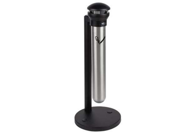 Immagine di Colonnina posacenere Rubbermaid Infinity™ Stand Alone nero H 101 cm - Ø 40 cm FG9W3100SSBLA
