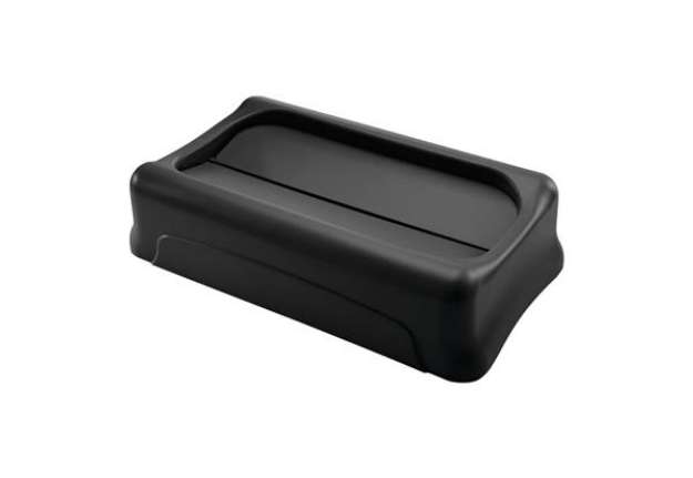 Immagine di Coperchio basculante per Slim Jim Rubbermaid BLACK FG267360BLA