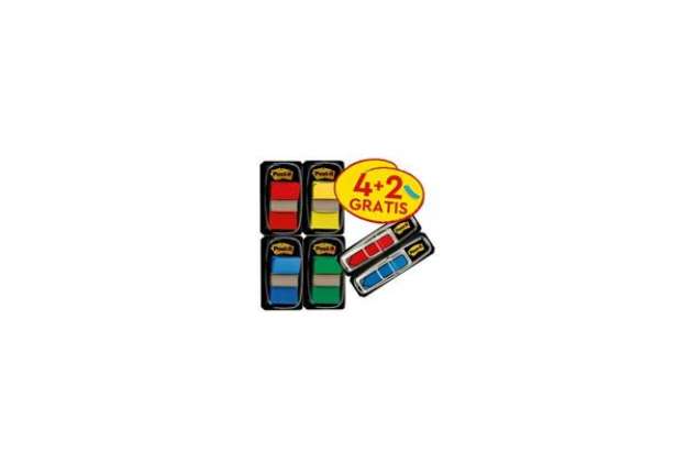 Immagine di Segnapagina Post-it® 680 + Post-it® Mini 684 Freccia - PROMO PACK 4+2 - 680-VAD5EU