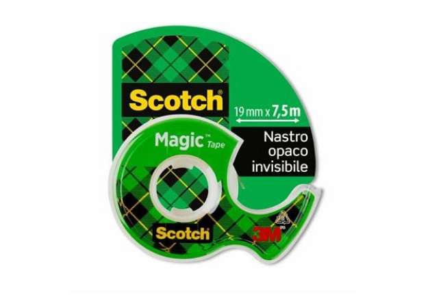 Immagine di Nastri adesivo trasparente Scotch Magic™ 810 19 mm x 7,5 m in minichiocciola trasparente 7100086322