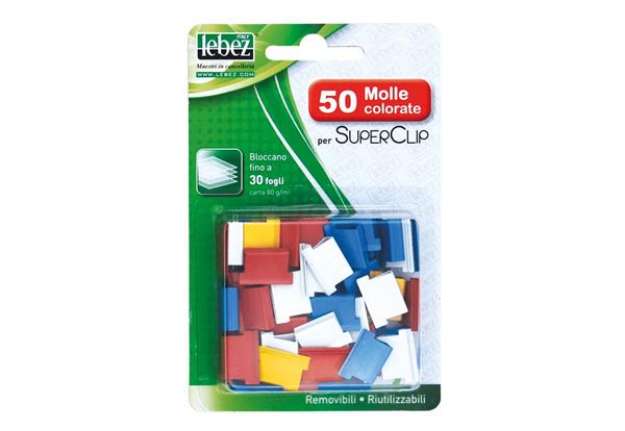 Immagine di Ricarica Molle lebez metallo colorato  conf. 50 pezzi - 1062