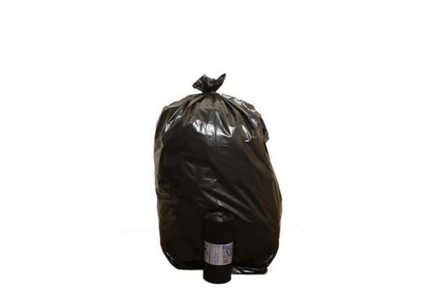 Immagine di Sacchi per immondizia Rolsac Quality 90x120 cm - 130 L - 50my nero Rotolo 10 pezzi - 21130-1