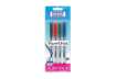 Immagine di Penne gel con cappuccio Paper Mate PM Jiffy 0,5 mm Nero/Blu/Rosso/Verde Conf. 4 pezzi - 2084411