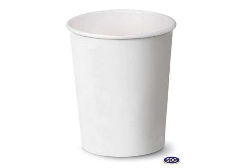 Immagine di Bicchiere 8oz (240ml) Bianco in cartoncino Scatolificio del Garda Bianco - Conf. 50 pezzi - 112-00-S