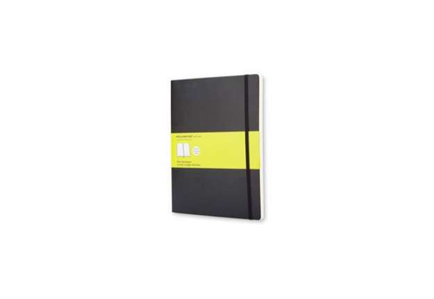 Immagine di Taccuino a pagina bianca extra large 19x25 cm copertina morbida Moleskine nero - QP623