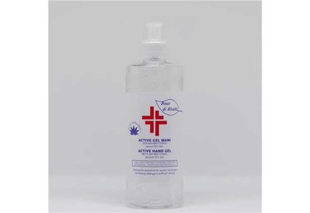 Immagine di Gel igienizzante mani (alcol 70%) 500 ml con dosatore - Active linea Bosco di Rivalta - profumo di a