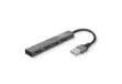 Immagine di Hub Mini USB 2.0 a 4 porte in alluminio Trust grigio 23786