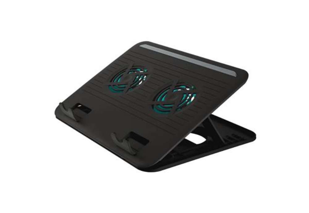 Immagine di Supporto per Notebook Trust Cyclone Cooling con 2 ventole di raffreddamento nero - 17866