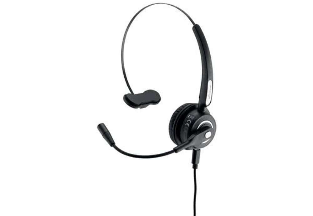 Immagine di Cuffia mono auricolare per PC Media Range wireless con microfono - batteria 180mAh - nero - MROS305