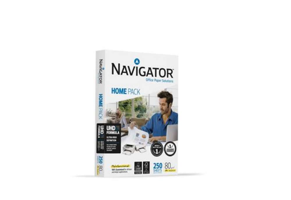 Immagine di Carta per fotocopie Navigator Home Pack 80gr/mq A4 - Risma da 250 fogli - NHP0800080