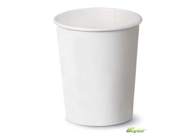 Immagine di Bicchiere 9 oz (300 ml) in cartoncino Bio Scatolificio del Garda bianco - Conf. 50 pezzi - 311-00