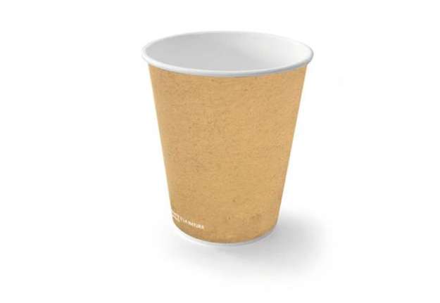 Immagine di Bicchiere 9 oz (300 ml)  in cartoncino Bio Scatolificio del Garda Avana - Conf. 50 pezzi - 311-65