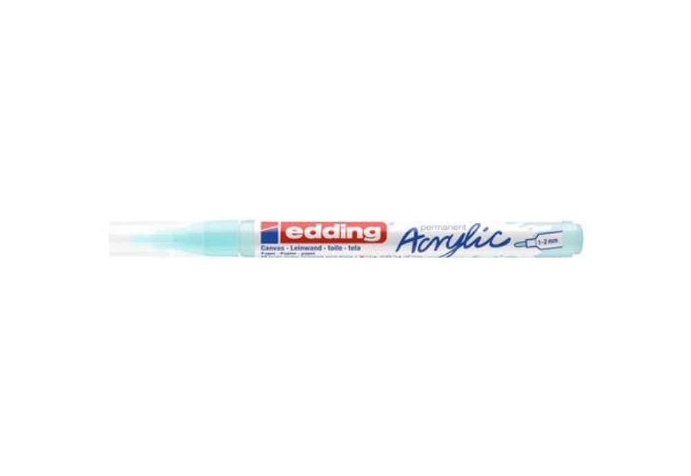 Immagine di Marcatore acrilico Edding 5300  - punta tonda 1-2 mm tratto fine - azzurro pastello - E-5300 916