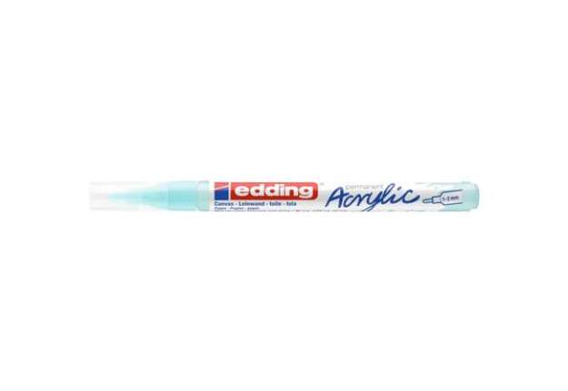 Immagine di Marcatore acrilico Edding 5300  - punta tonda 1-2 mm tratto fine - azzurro pastello - E-5300 916