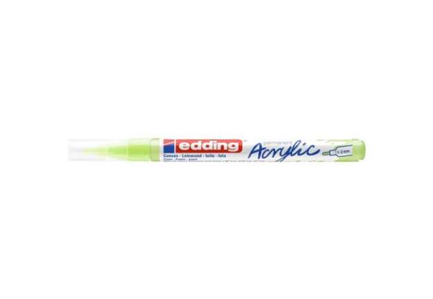Immagine di Marcatore acrilico Edding 5300  - punta tonda 1-2 mm tratto fine - verde pastello - E-5300 917