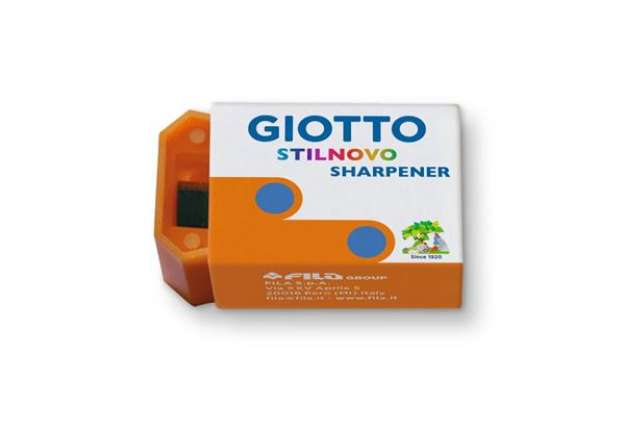 Immagine di Temperamatite Giotto Stilnovo Sharpener 1 foro - colori assortiti fluo - conf. 60 pezzi - 240000