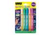 Immagine di Colla Glitter Uhu Glow in the dark -10 ml - colori assortiti - Confezione da 5 pezzi - 48211