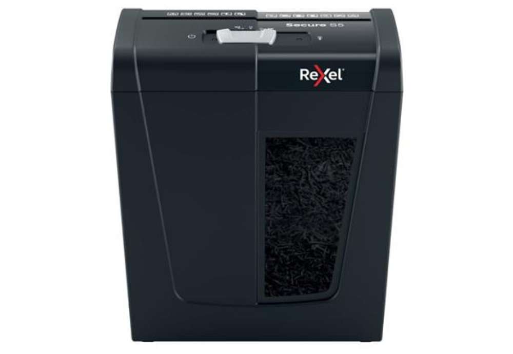 Immagine di Distruggidocumenti uso personale Rexel Secure S5 - P-2 - 10 L - taglio a strisce 6 mm - 2020121EU