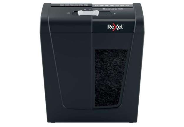 Immagine di Distruggidocumenti uso personale Rexel Secure S5 - P-2 - 10 L - taglio a strisce 6 mm - 2020121EU
