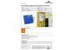 Immagine di Tasche per identificazione Durable con bande magnetiche blu f.to esterno mm. 223x313- inserto A4 ver