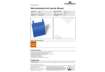 Immagine di Tasche per identificazione Durable con fascette di aggancio blu f.to esterno mm 223x380- inserto A5