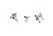 Immagine di Spilli cartografici Q-Connect 15 mm colori assortiti conf. da 60 - KF02030
