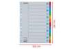 Immagine di Divisori Esselte intercalari 12 tasti cartoncino 160 gr/mq A4 100194