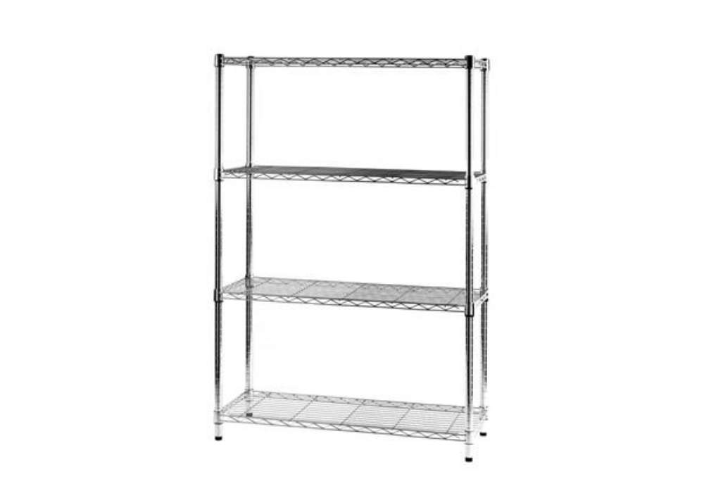 Immagine di Scaffale a 4 ripiani Serena Group Archimede in acciaio grigio 90x36x137 cm - ZN1436-4