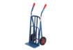 Immagine di Carrello in acciaio Serena Group con doppio manico 90x44x118 cm blu con pala di carico - portata 120
