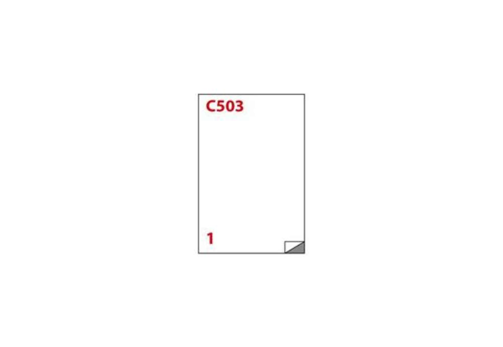Immagine di Etichette bianche MARKIN Copiatabu colla permanente 210x297 mm senza margine - 1 x foglio cf. 100 ff