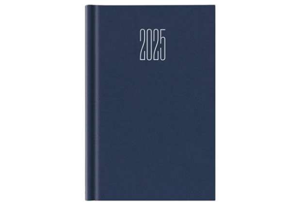 Immagine di Agenda 2026 Giornaliera S/D abbinati 11x16,5 cm Gommato blu 26-062100401C