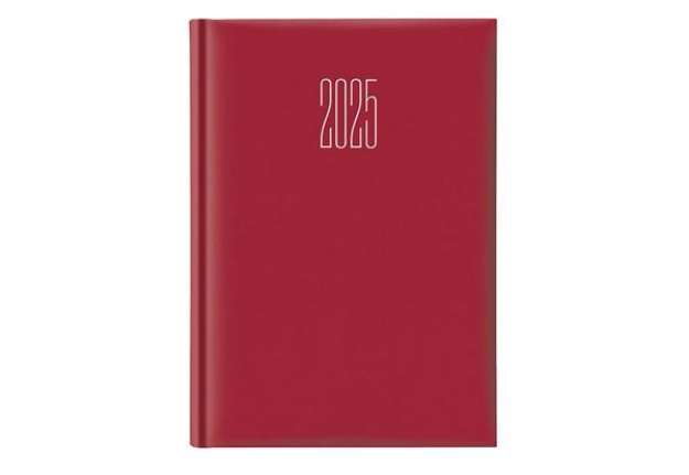 Immagine di Agenda 2026 Giornaliera S/D separati 14,5x20,5 cm Gommato rosso 26-628B00403C