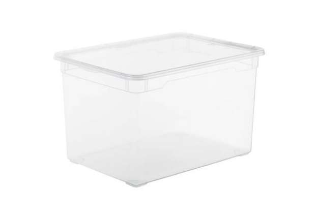 Immagine di Contenitore Rotho Clear Box in PPL impilabile trasparente - 46 L 55x37,5x31,5 cm - F707808