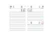 Immagine di Agenda 2026 Giornaliera S/D abbinati 11x16,5 cm Gommato rosso 26-062100403C