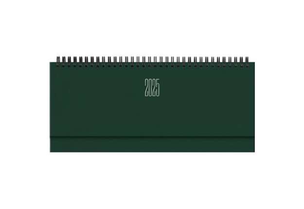 Immagine di Planning 2026 spiralato 29,8x10,5 cm Gommato verde 26-023000404C