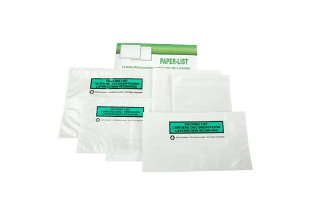 Immagine di Buste adesive in carta ecologica Methodo DL trasparenti - 228x120 mm - conf. 250 pezzi - X101002