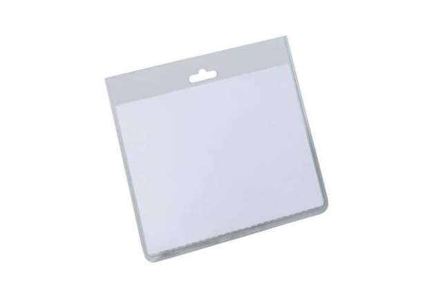 Immagine di Portanomi DURABLE tasca chiusa trasparente 90x60 mm conf. 20 - 813519